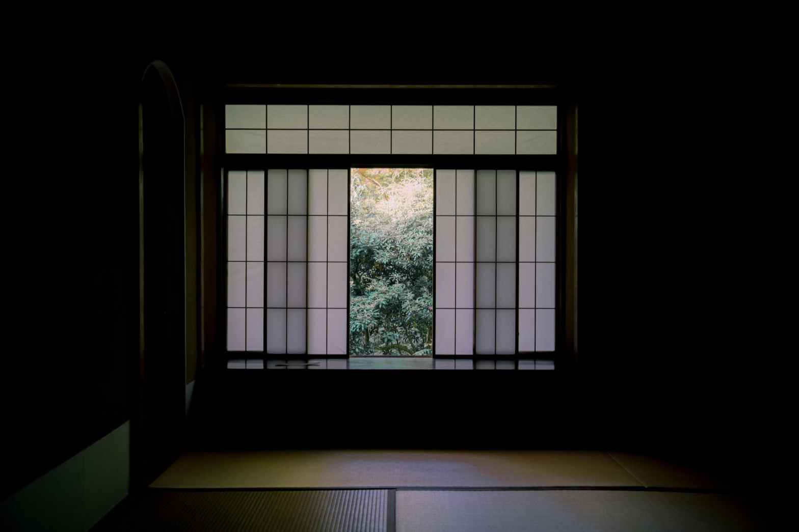 opened window